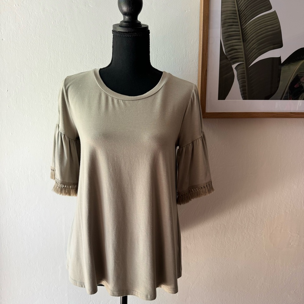 Johnny Was Calme Boho Bell Sleeve Bamboo Blouse (runs big)